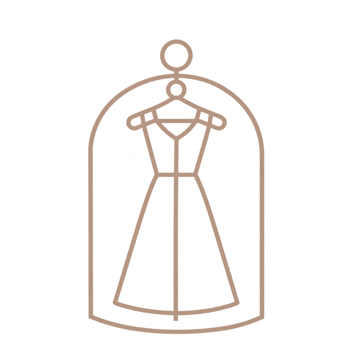 Icon: Brautkleid unter Schutzhülle