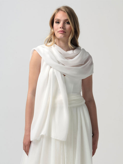 Chiffon Stola Ivory