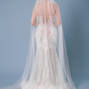 Schleier mit Perlenverlauf Kathedralschleier Ivory Schleier mit Perlenverlauf Kathedralschleier Ivory