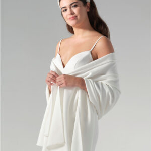 Brautstola Elfenbein aus Kaschmir von Poirier online kaufen